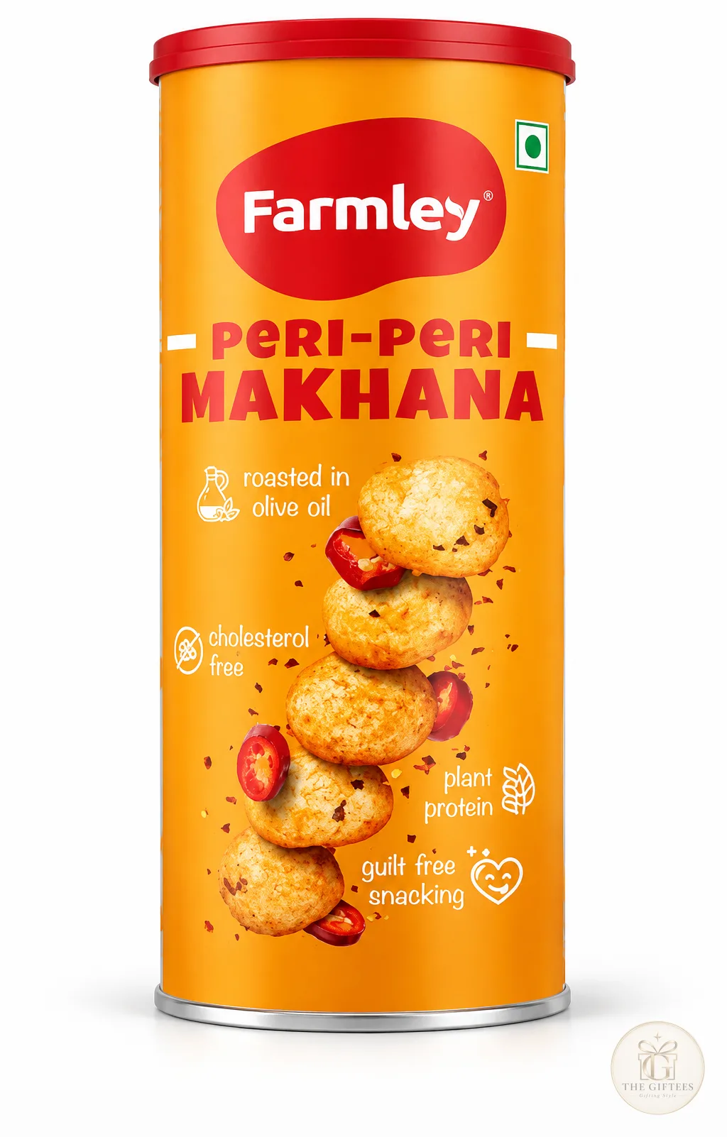 Tin of Farmley peri-peri makhana