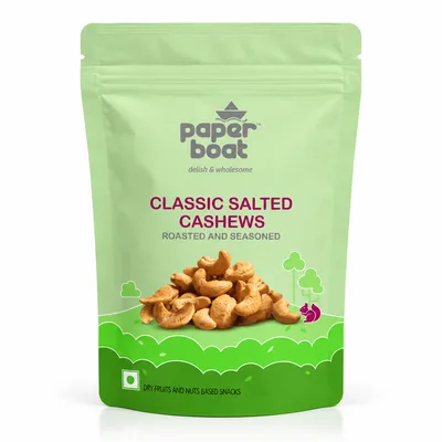 Pouch of Paper Boat classic salted cashews